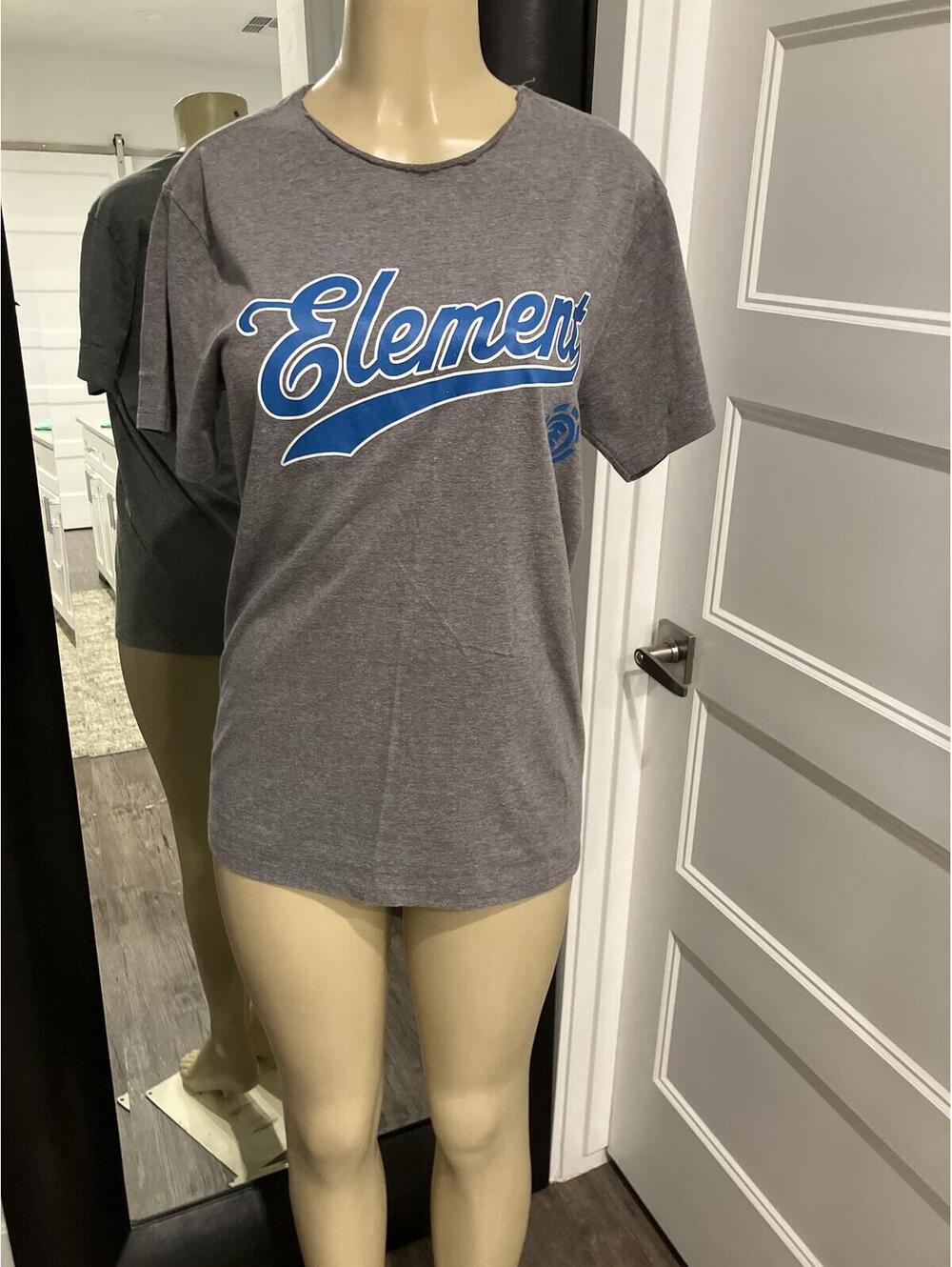 Element Gray Regular Fit T-Shirt Medium
